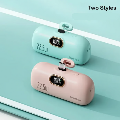 🔋💥 Mini Cargador Portátil Power Bank 5000mAh   Carga Rápida y Compacta para tu Teléfono en Cualquier Lugar ✨📱