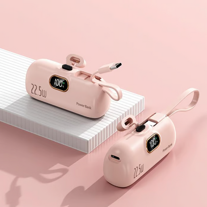🔋💥 Mini Cargador Portátil Power Bank 5000mAh   Carga Rápida y Compacta para tu Teléfono en Cualquier Lugar ✨📱