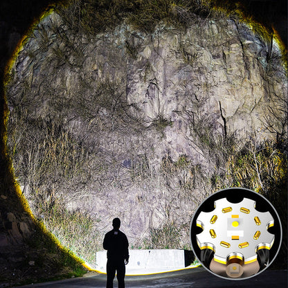 Linterna recargable de alta luminosidad
