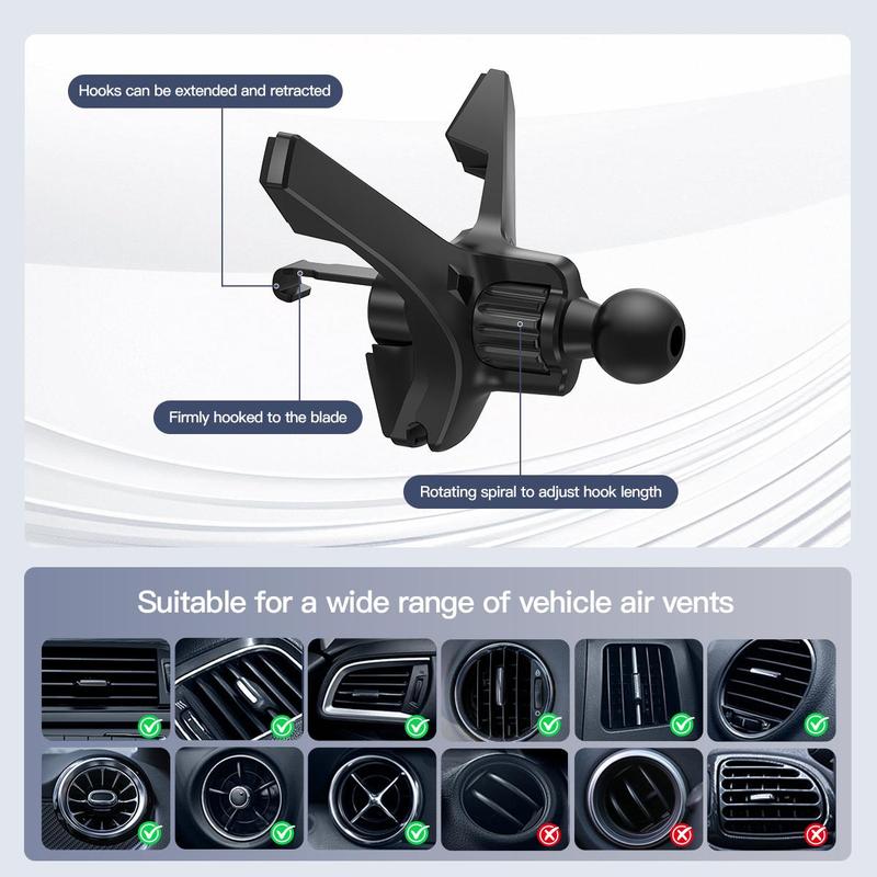 ⚡Soporte inalámbrico para coche de carga rápida de 15 W para smartphones plegables y estánda