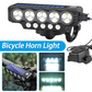 Luz para Bicicleta Recargable Solar y USB