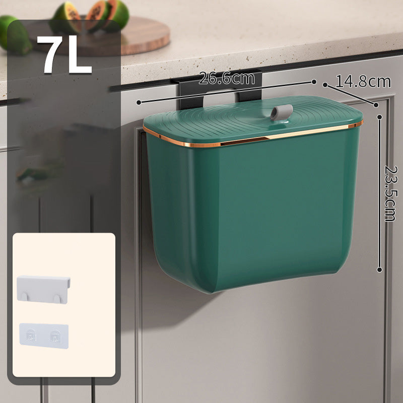 Cubo de basura de gran capacidad para montar en la pared