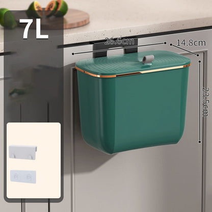 Cubo de basura de gran capacidad para montar en la pared