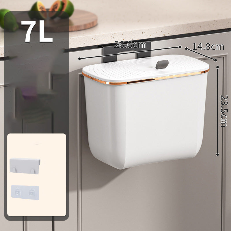 Cubo de basura de gran capacidad para montar en la pared