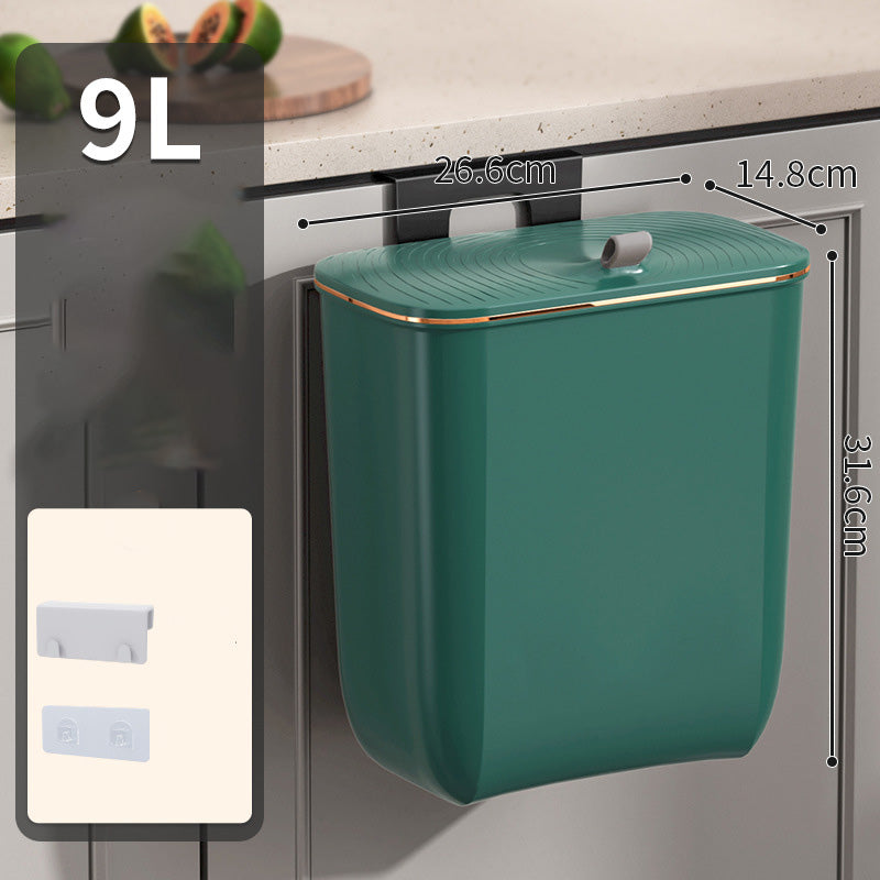 Cubo de basura de gran capacidad para montar en la pared