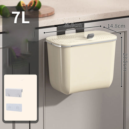 Cubo de basura de gran capacidad para montar en la pared