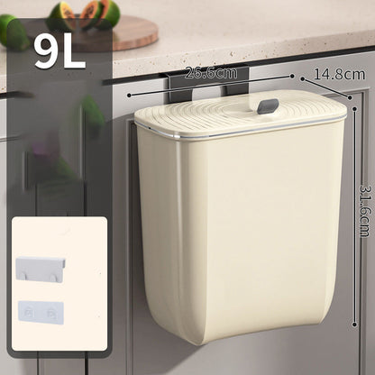 Cubo de basura de gran capacidad para montar en la pared