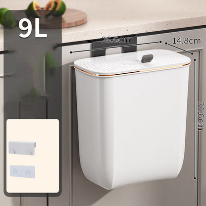 Cubo de basura de gran capacidad para montar en la pared