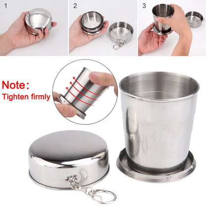 Vaso Plegable de Acero Inoxidable