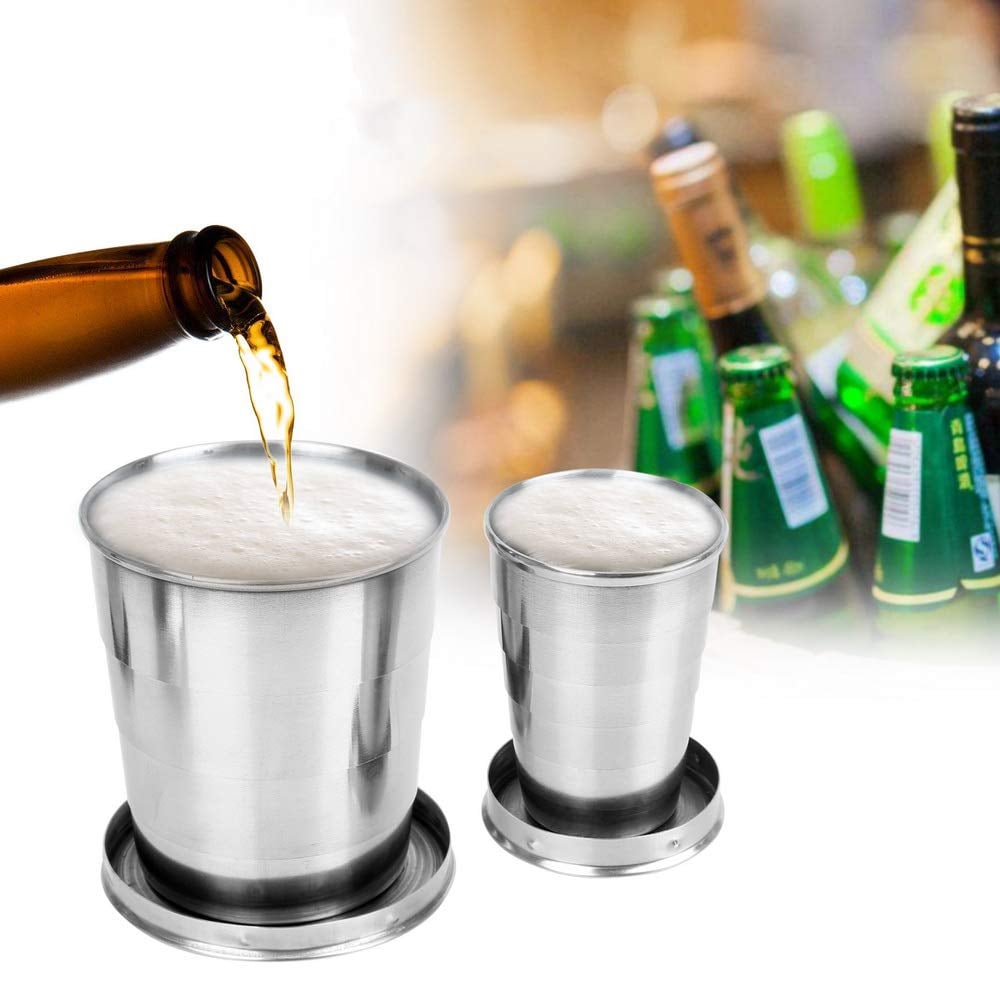 Vaso Plegable de Acero Inoxidable