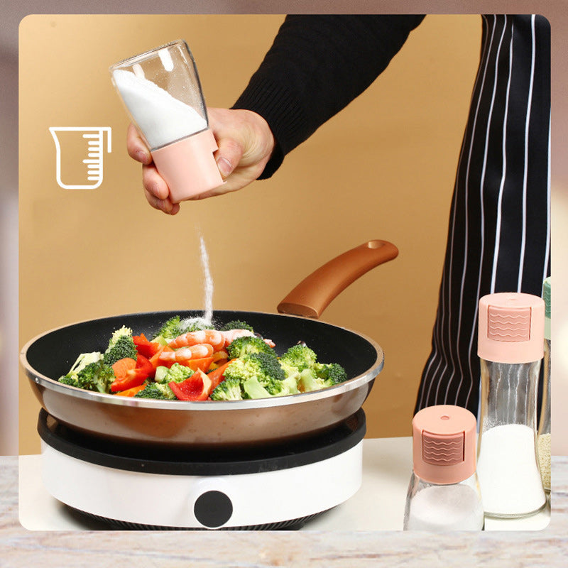 Frasco cónico de cristal para condimentos
