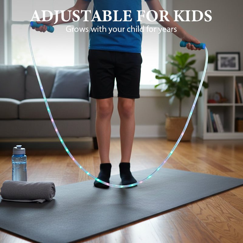 Cuerda de saltar con luz LED para niños