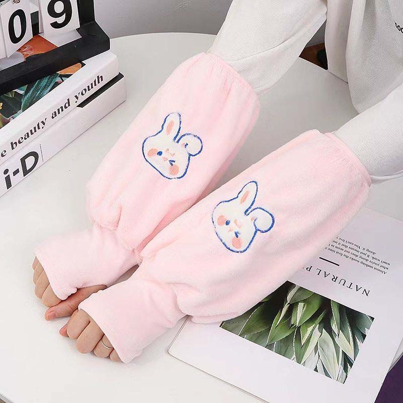 Manguitos y guantes sin dedos 2 en 1 para niños