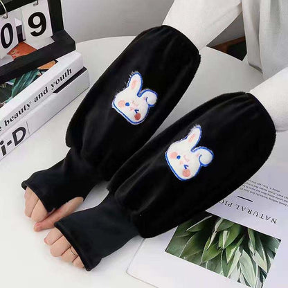Manguitos y guantes sin dedos 2 en 1 para niños