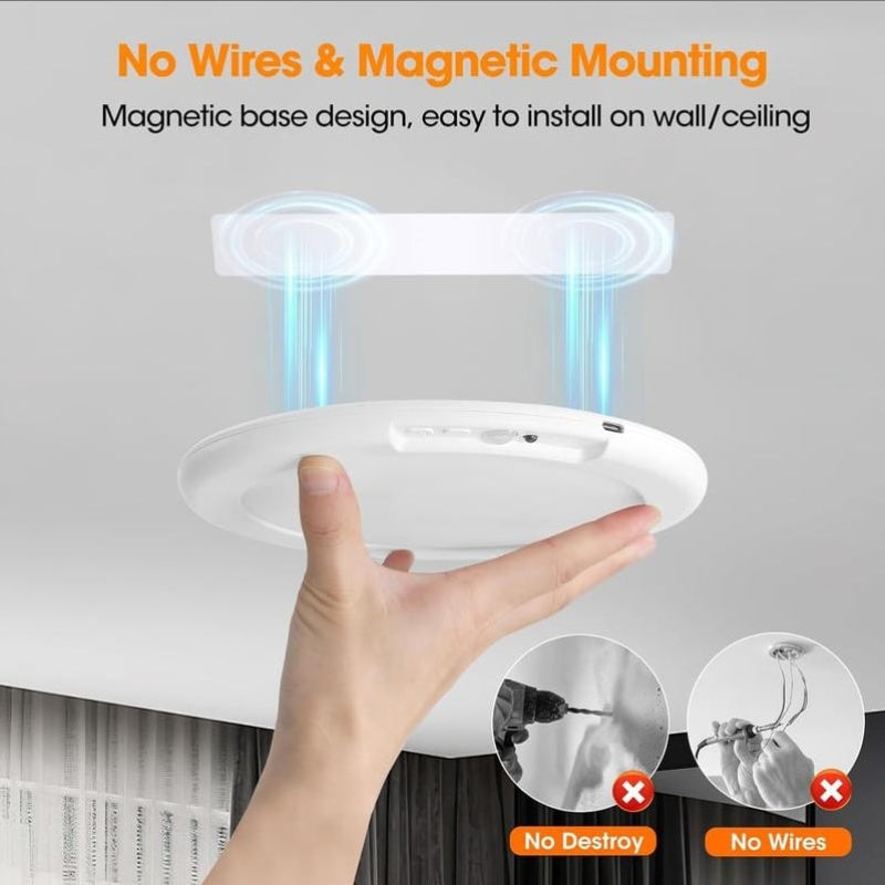 🏆【1º en Categoría de lámparas】Instalación magnética en segundos: adiós a los taladros y a los cables. 🧲🚫 Sensor 120°, mando a distancia y resistente al agua: la luz más completa para tu hogar.