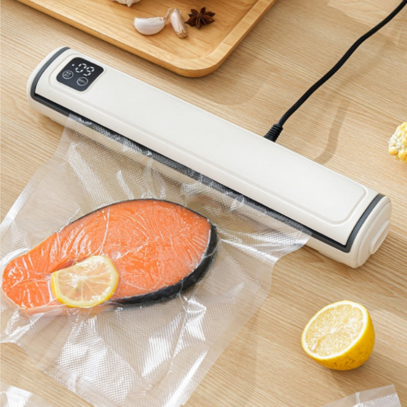 Selladora al Vacío para Alimentos 2 en 1 con Cortador Integrado