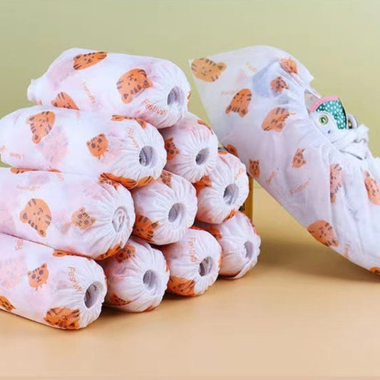 50 Cubre Zapatos Desechables Gruesos con Dibujos Animados