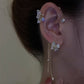 Pendientes con borlas de flores de mariposa