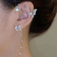 Pendientes con borlas de flores de mariposa