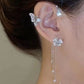 Pendientes con borlas de flores de mariposa