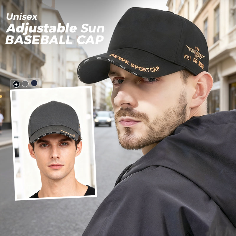 Gorra de béisbol ajustable y elegante con protección solar unisex