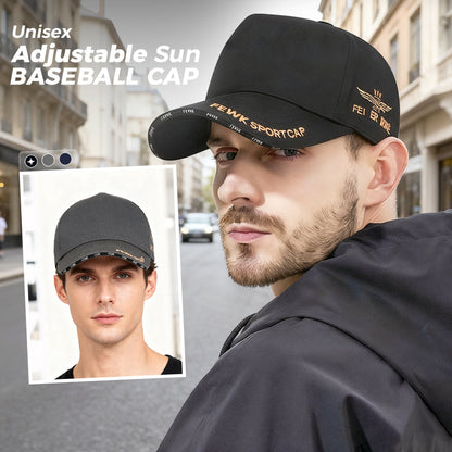 Gorra de béisbol ajustable y elegante con protección solar unisex