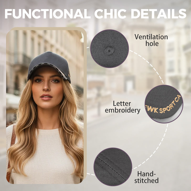 Gorra de béisbol ajustable y elegante con protección solar unisex