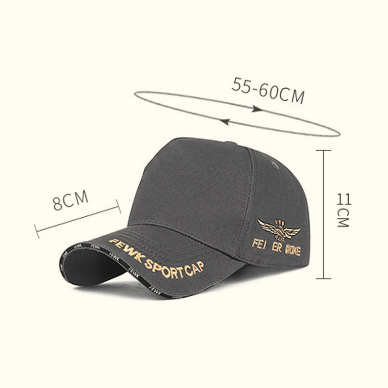 Gorra de béisbol ajustable y elegante con protección solar unisex