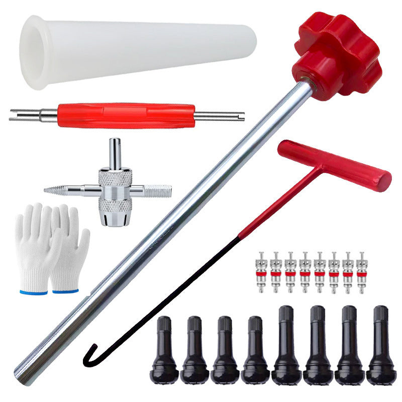 Kit de herramientas para válvula de neumático de coche de cambio rápido