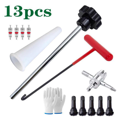 Kit de herramientas para válvula de neumático de coche de cambio rápido
