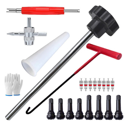Kit de herramientas para válvula de neumático de coche de cambio rápido