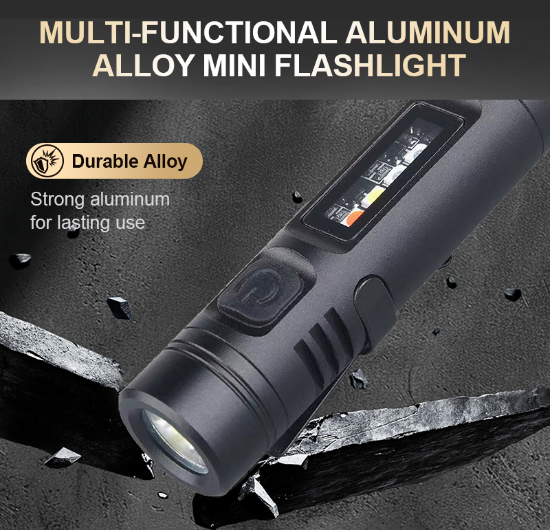 Linterna Mini Multifuncional de Aleación de Aluminio