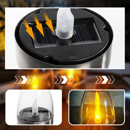 🕯️ ¡COMPRA 2 Y LLÉVATE 1 GRATIS! ☀️ Paquete de 6 lámparas de mesa LED solares – Sin llama y resistentes al agua, encendido/apagado automático con sensor de anochecer para jardín y fiestas
