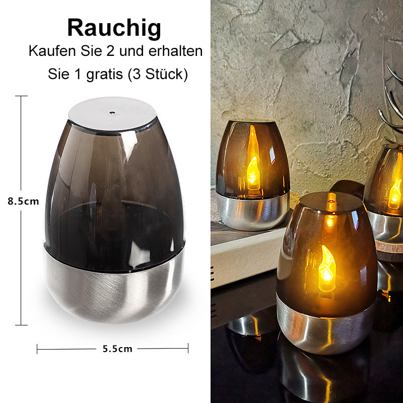 🕯️ ¡COMPRA 2 Y LLÉVATE 1 GRATIS! ☀️ Paquete de 6 lámparas de mesa LED solares – Sin llama y resistentes al agua, encendido/apagado automático con sensor de anochecer para jardín y fiestas