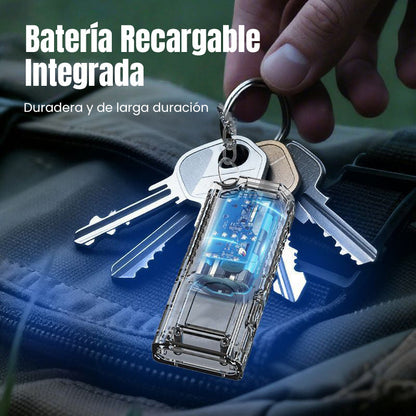 Mini Linterna de Llavero con Base Magnética