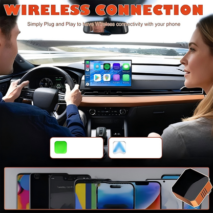 🥂 Año nuevo, estilo nuevo: ¡50 % de descuento en todo! Actualización automática inteligente: adaptador inalámbrico para una conexión perfecta con CarLink y Android Auto. ¡Conéctalo y conduce! 📲✨🚀
