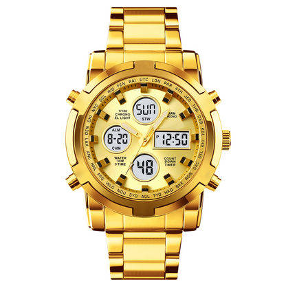 ⏱️ Reloj Militar 48mm con Doble Visualización – Resistente al Agua, Preciso y Estilo Aventurero 🏞️💪