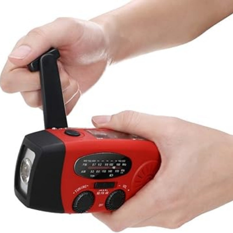 📻Radio portátil solar: emergencia, multifunción y recarga USB para actividades al aire libre/supervivencia 🔋