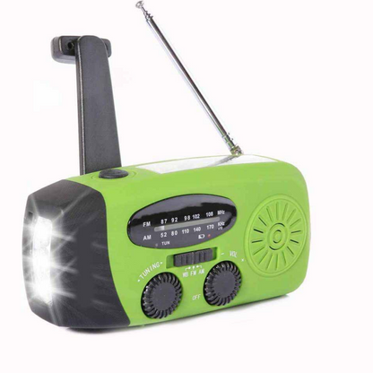 📻Radio portátil solar: emergencia, multifunción y recarga USB para actividades al aire libre/supervivencia 🔋