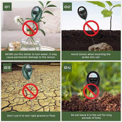 Professionele Bodemvochtigheidsmeter voor Binnen- en Buitenplanten