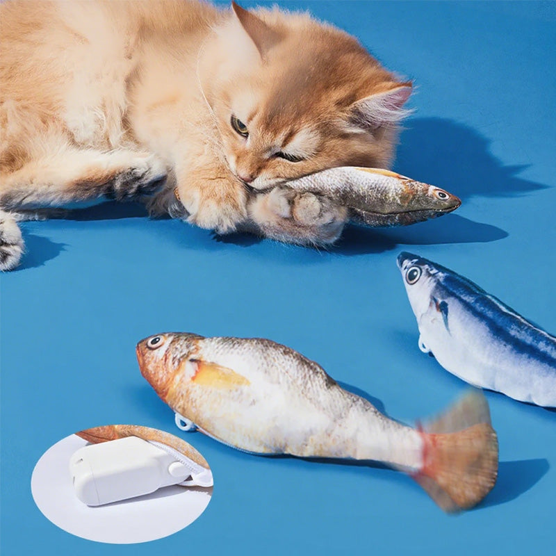 Pez Realista con Movimiento para Gato