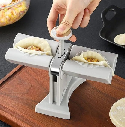Prensa Manual de doble cabezal para hacer dumplings