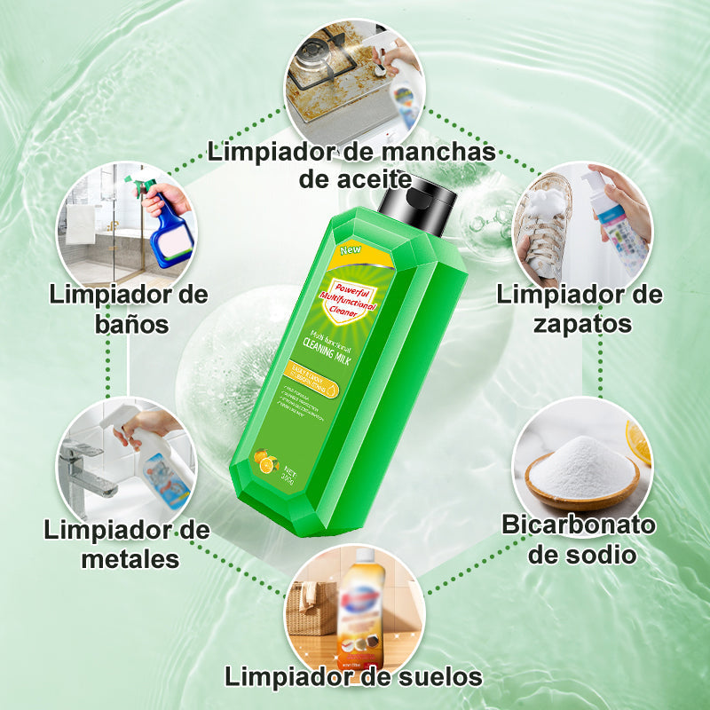 🔥【1° Más Vendido】🔥😫 Grasa persistente/químicos agresivos/uso limitado? Limpiador multiusos suave-potente, solo 80 unidades⚡️