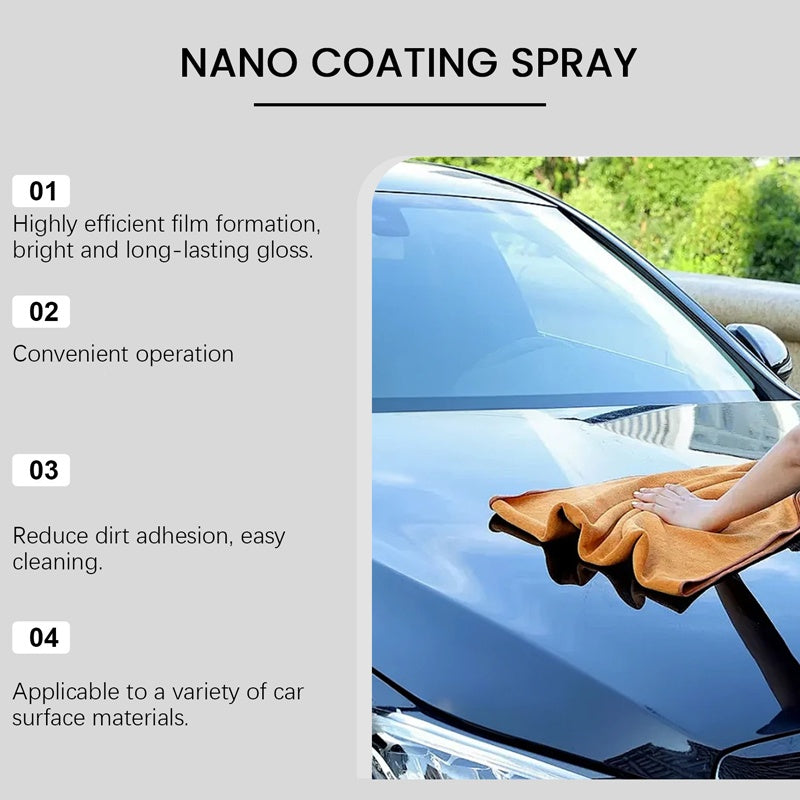 🚗 ¡COMPRA 2 LLEVA 3! ✨ Spray Abrillantador para Coches + Toalla - Efecto Brillante en 5 Minutos sin Rayar, Protección Duradera contra el Polvo ☀️🧼