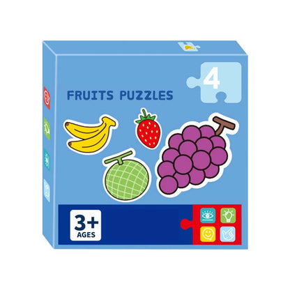 Rompecabezas de Animalitos de Fruta para Niños y Niñas