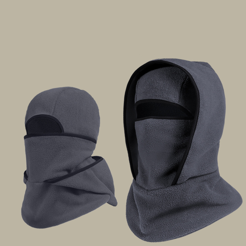 Mascarilla con cuello y gorro cálido para exteriores, unisex, 3 en 1