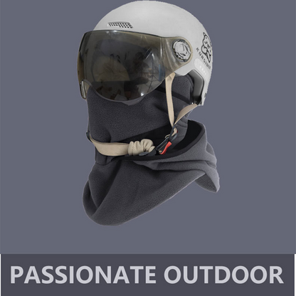 Mascarilla con cuello y gorro cálido para exteriores, unisex, 3 en 1