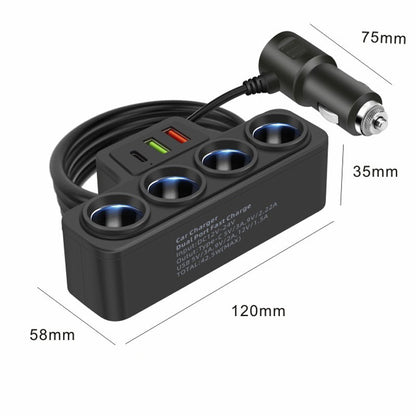 🔥 ¡60% DE DESCUENTO! 🚗⚡Adaptador para Encendedor de Cigarrillos 7 en 1 – más puertos, más potencia y máxima comodidad 🔌✨