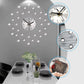✨🕰️ Reloj de Pared Creativo con Cristales de Roca 💎 – Lujo Silencioso y Estilo Minimalista para tu Salón, Comedor y Entrada 🏡🌟