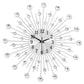 ✨🕰️ Reloj de Pared Creativo con Cristales de Roca 💎 – Lujo Silencioso y Estilo Minimalista para tu Salón, Comedor y Entrada 🏡🌟